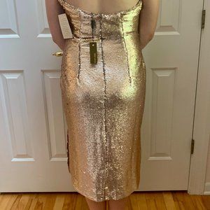 Alexia Admor Gold Sequin Dress